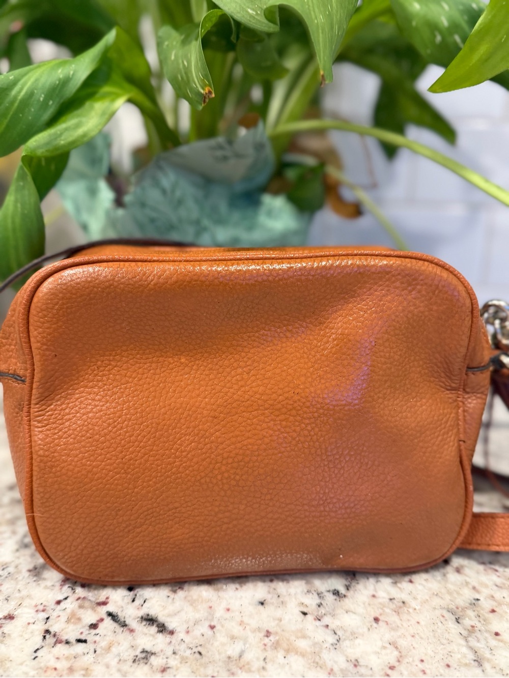 Gucci Brown Pebbled Leather Disco Crossbody with Tassel - Picture 12 of 16